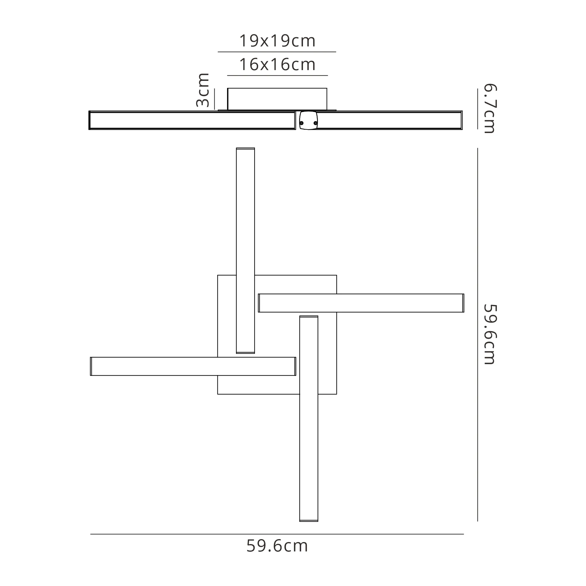 Fleet 4 Flush Ceiling, 4 x 6W LED IP44, 3yrs Warranty - Image 12