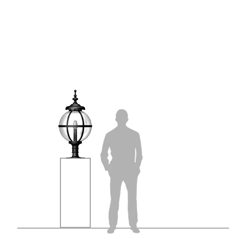 Flemington Small/Large Pier Light - Cast Iron - Image 7
