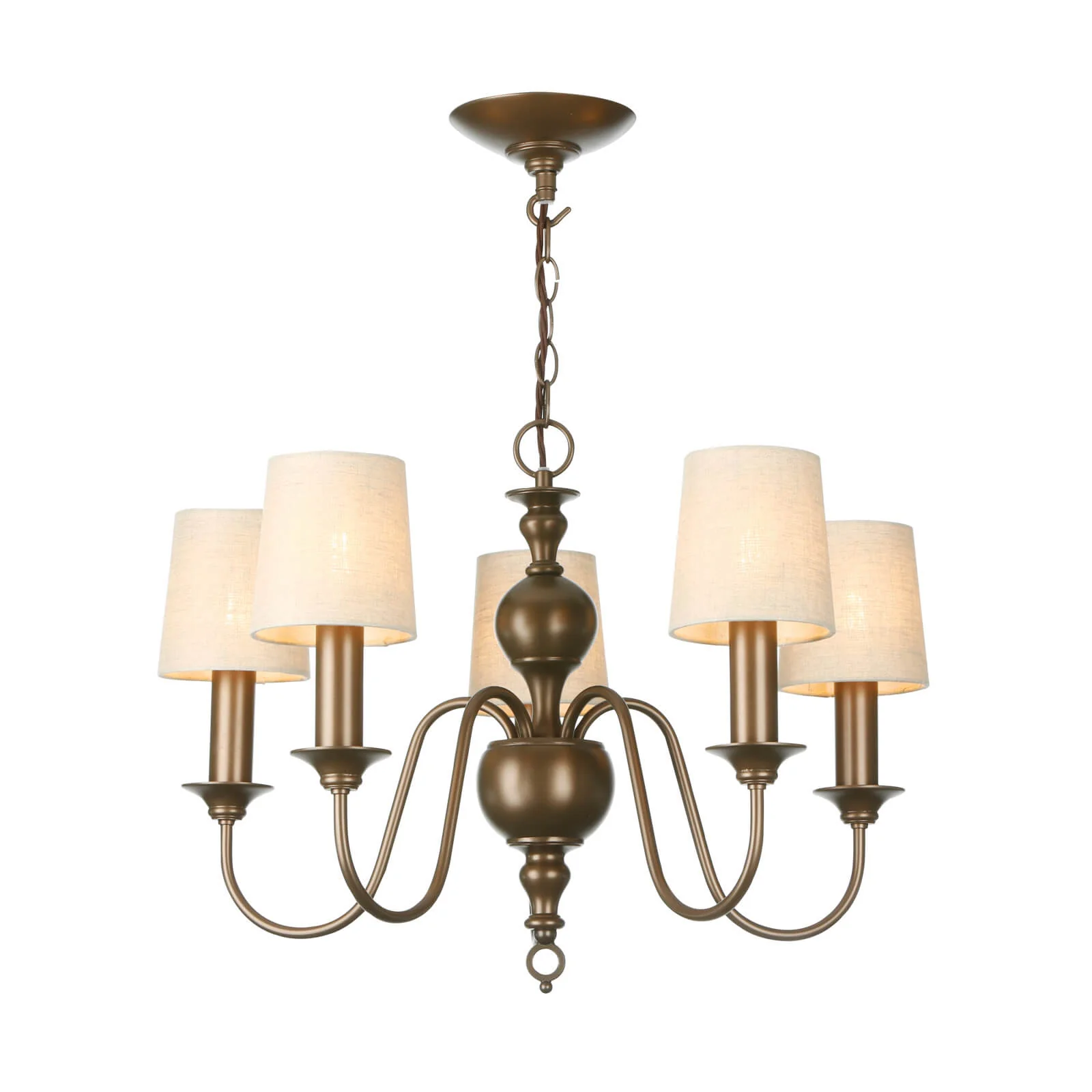 Flemish 5/9Lt Multi-Arm Pendant with Shade Finish - Image 2
