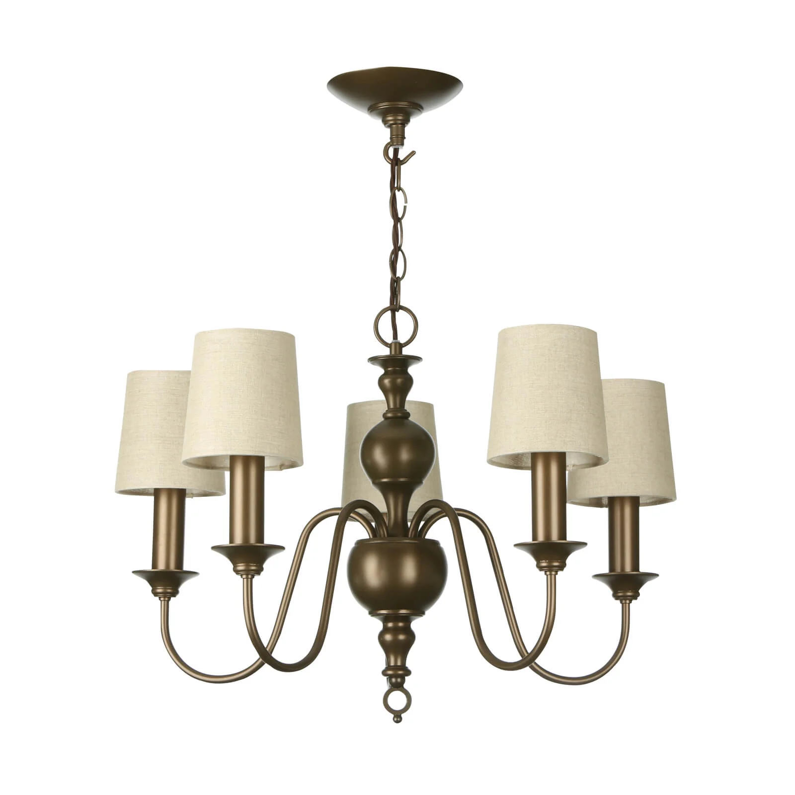 Flemish 5/9Lt Multi-Arm Pendant with Shade Finish - Image 3