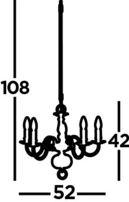 Flemish 5/8/12Lt Multi-Arm Pendant - Solid Brass Metal - Image 2