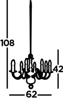 Flemish 5/8/12Lt Multi-Arm Pendant - Solid Brass Metal - Image 6