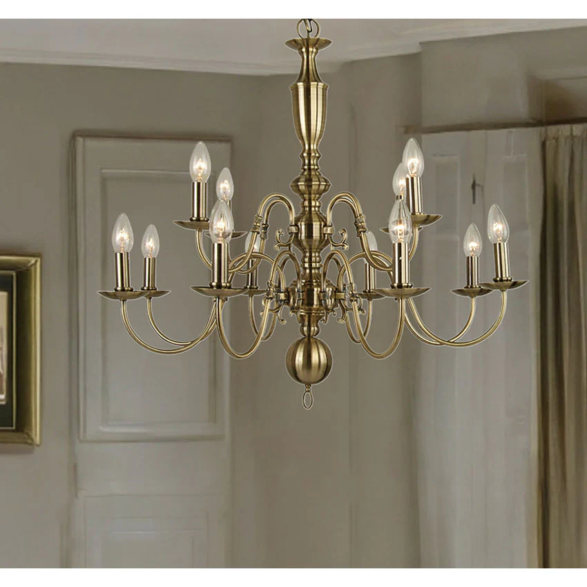 Flemish 8/12/18Lt Centre Ceiling Light - Image 2