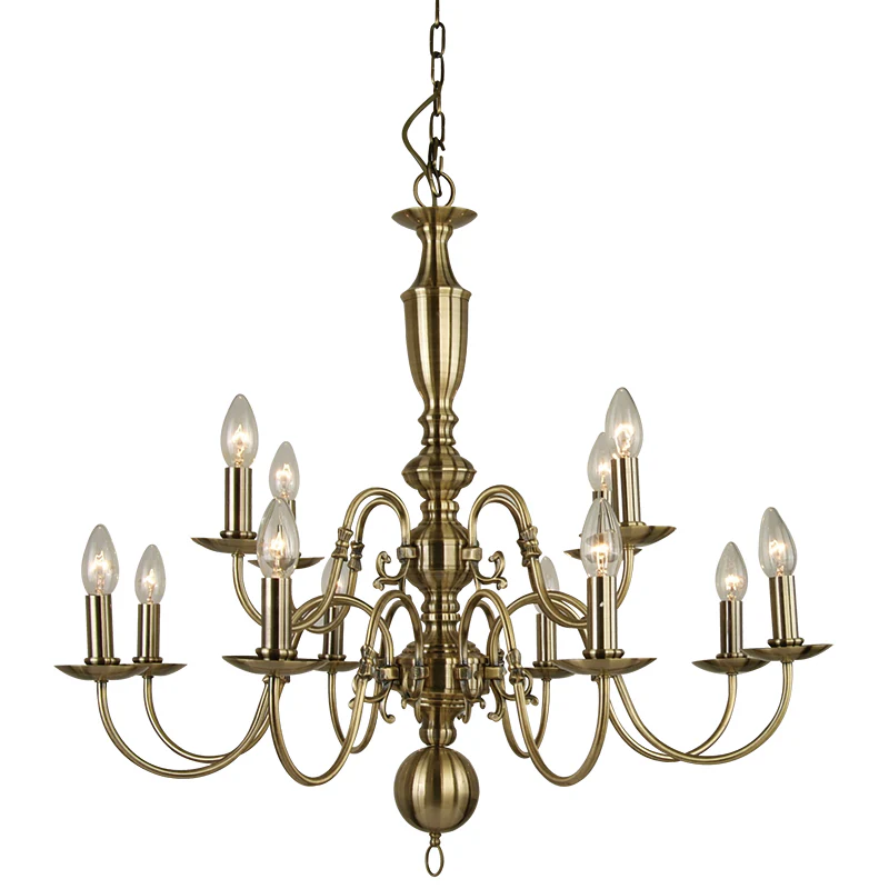 Flemish 8/12/18Lt Centre Ceiling Light - Image 4