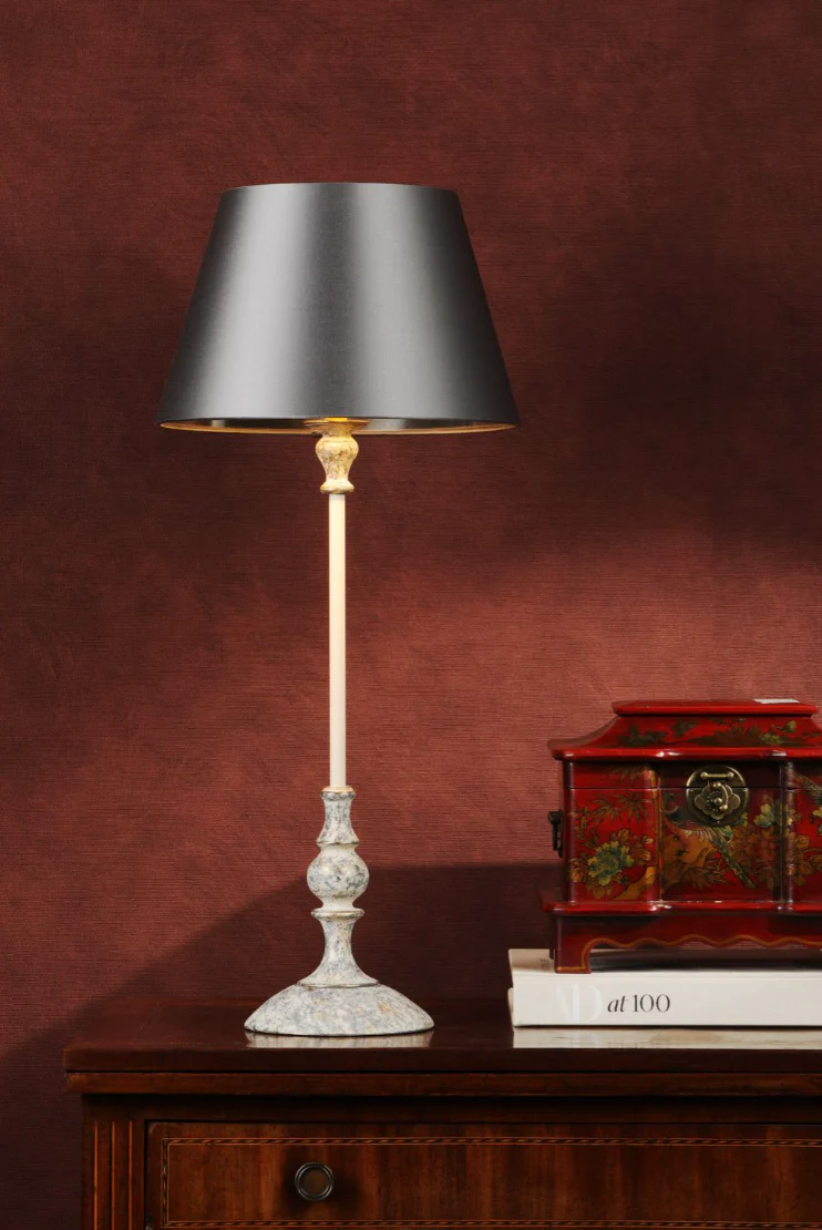Flemish Table Lamp Bespoke/ Distressed Grey- Base Only - Image 4