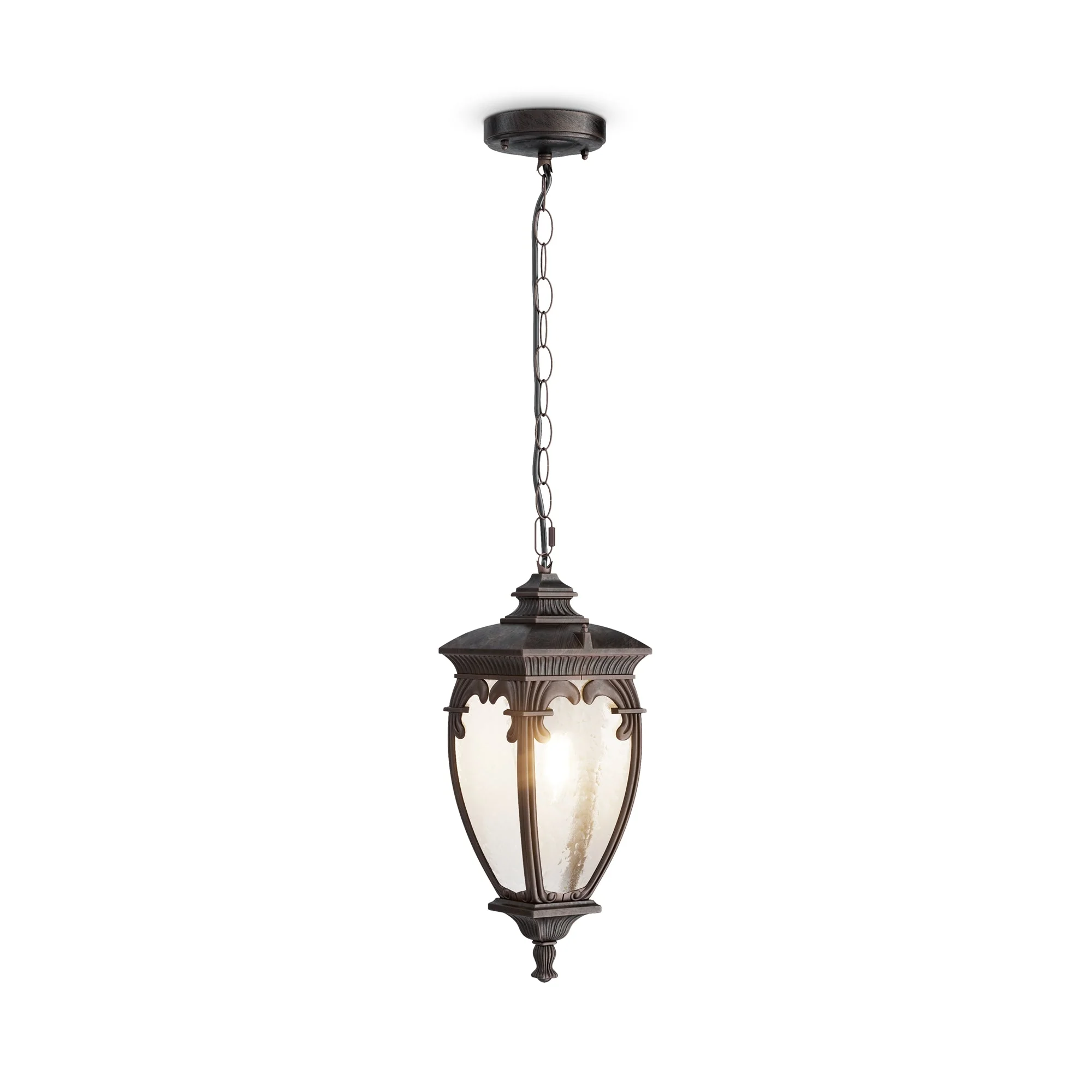Fleur 1lt Pendant - Gold / Antique Bronze - Image 3
