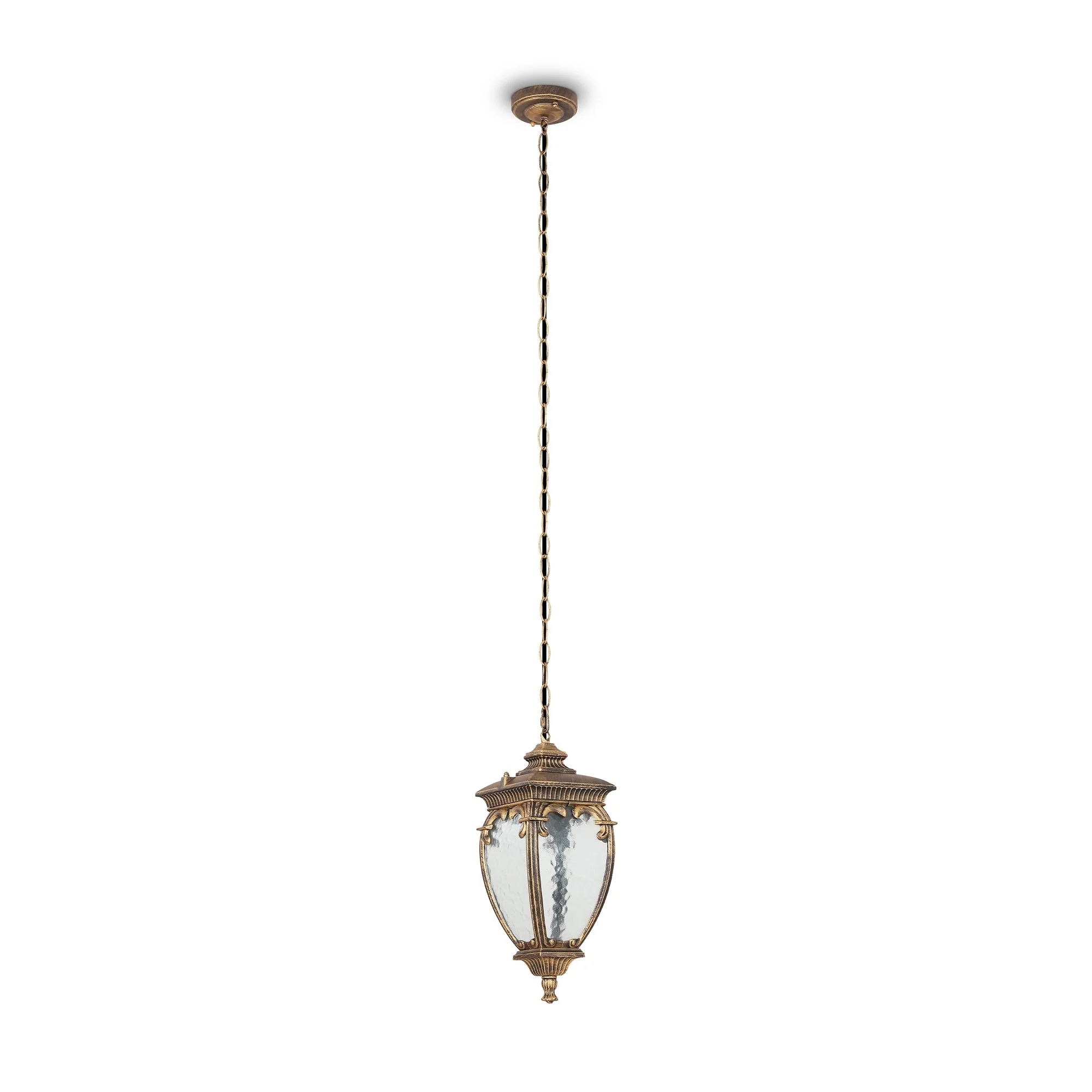 Fleur 1lt Pendant - Gold / Antique Bronze - Image 4