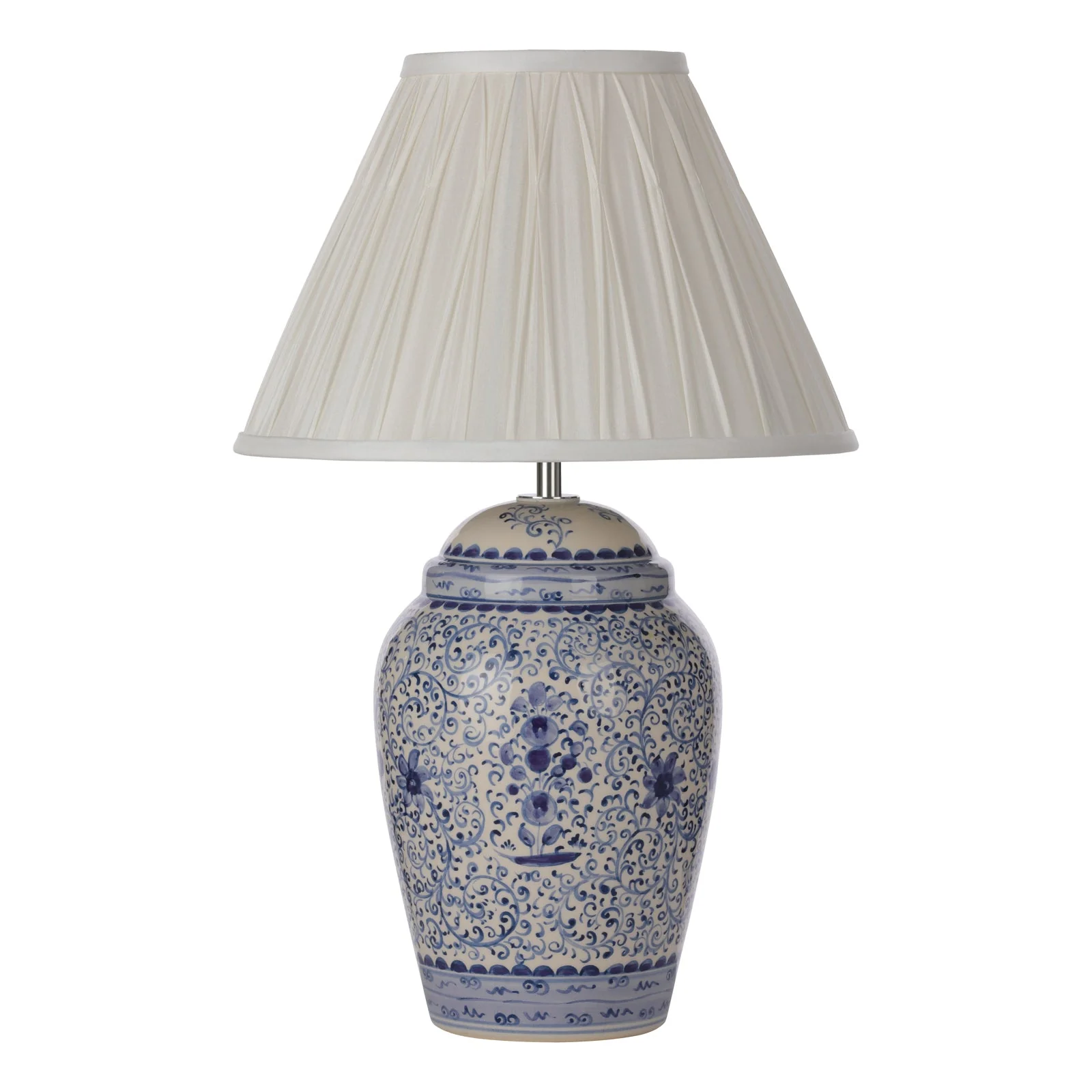 Flora table lamp complete with ivory shade E27 - Image 2