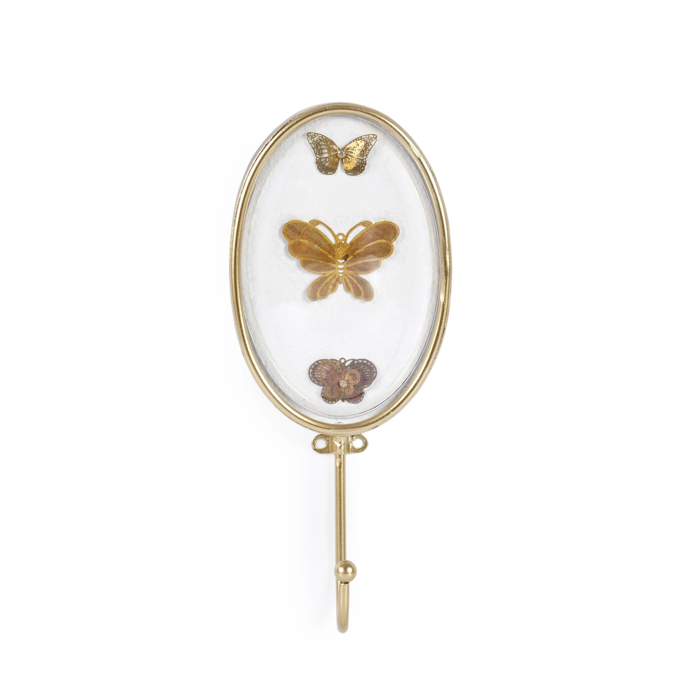 Floral Butterfly Wall Hanging Set of 2 - Image 2