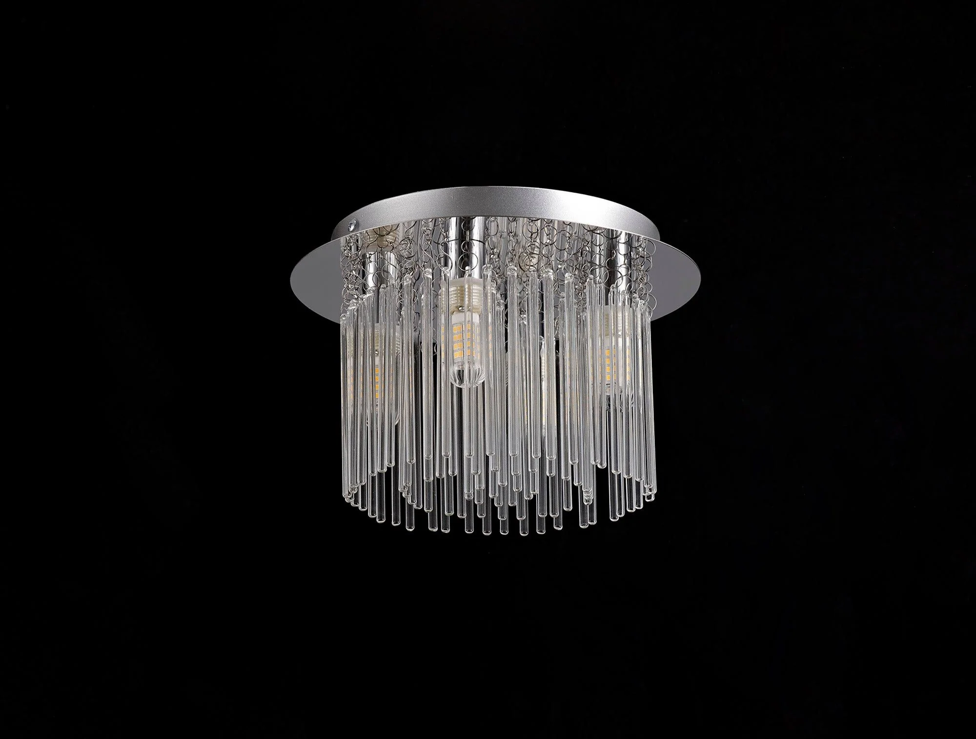 Floria Ceiling Light, 4 x G9, IP44, Polished Chrome & Clear Glass Bathroom Ceiling Light - Image 2