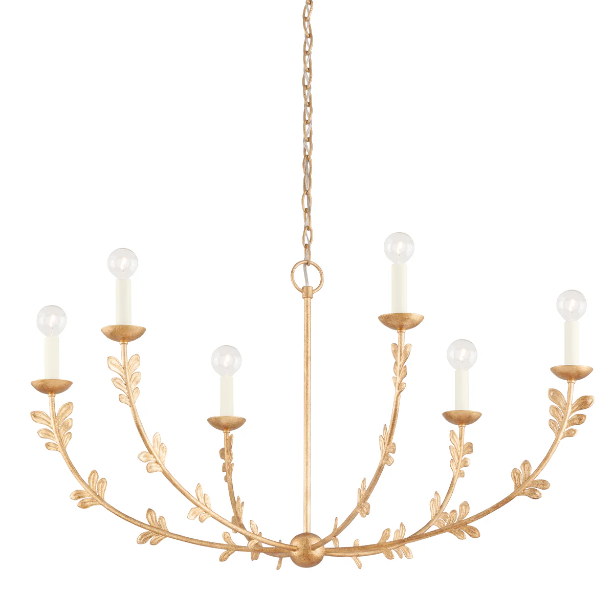 Florian 5/6Lt Chandelier - Gold Leaf - Image 2