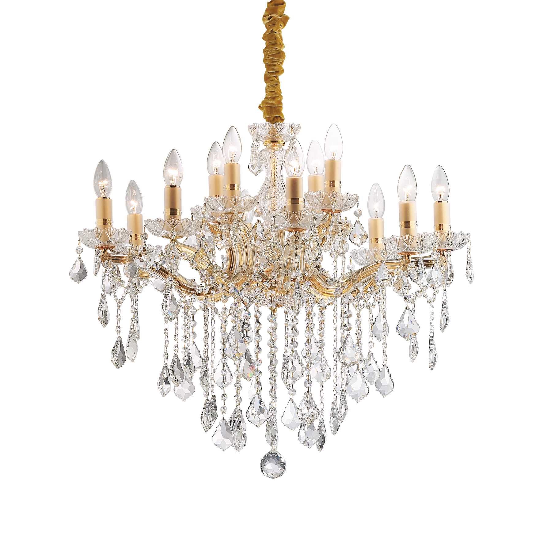 Florian Chandelier 6/12/18Lt - Chrome/Gold Finish - Image 3