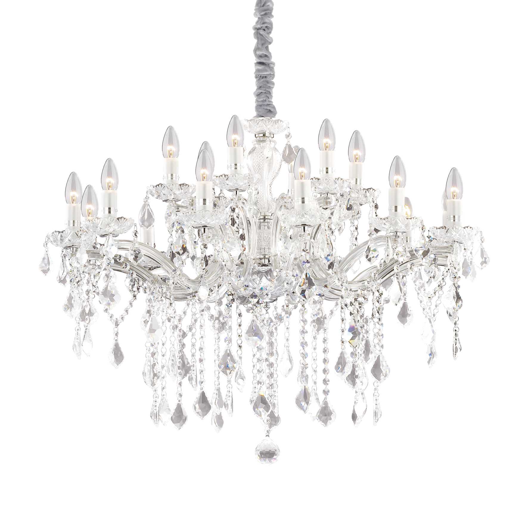 Florian Chandelier 6/12/18Lt - Chrome/Gold Finish - Image 4