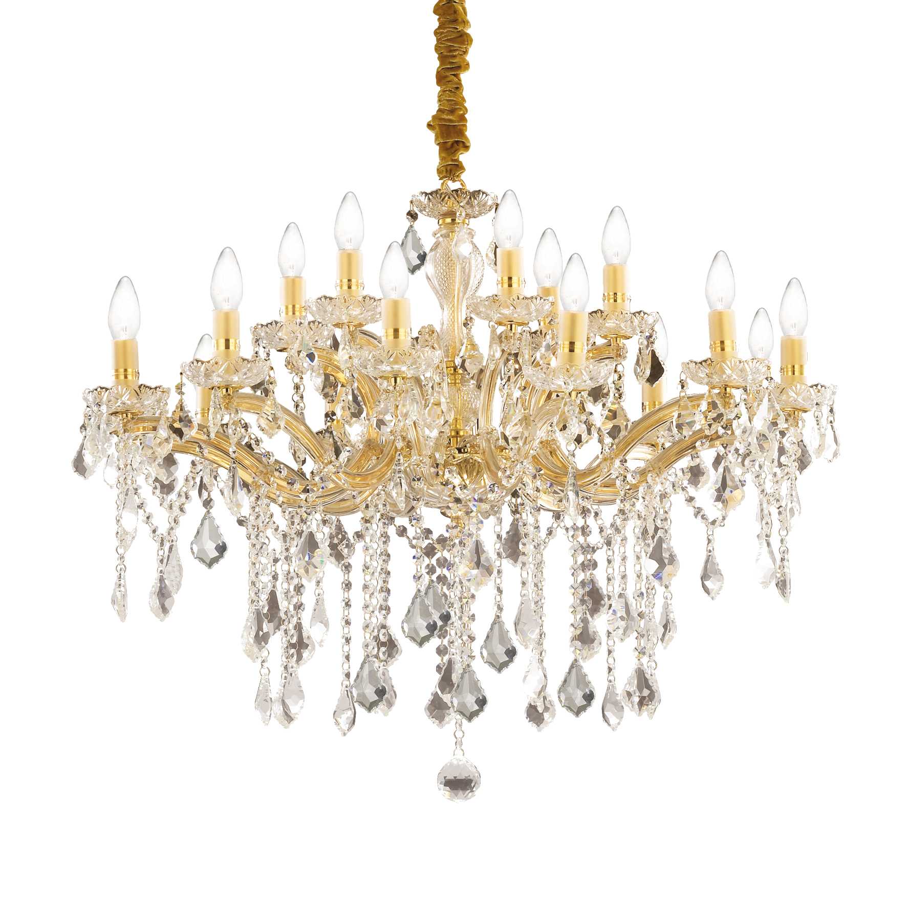 Florian Chandelier 6/12/18Lt - Chrome/Gold Finish - Image 5