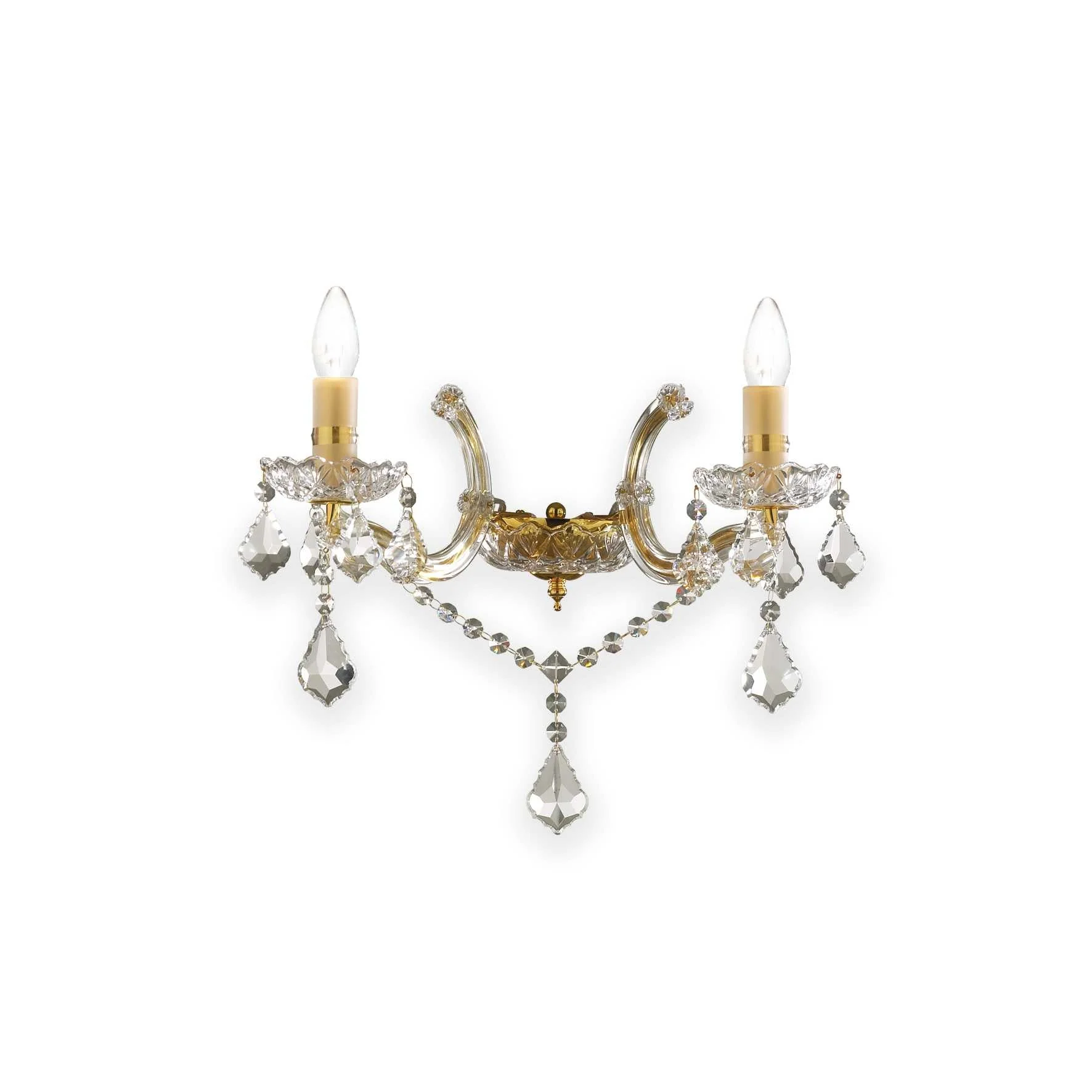 Florian Wall Light - Chrome/Gold Finish - Image 2