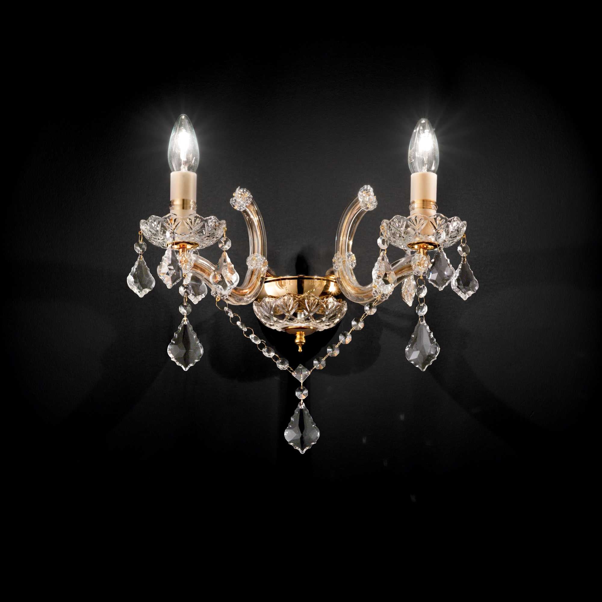 Florian Wall Light - Chrome/Gold Finish - Image 3