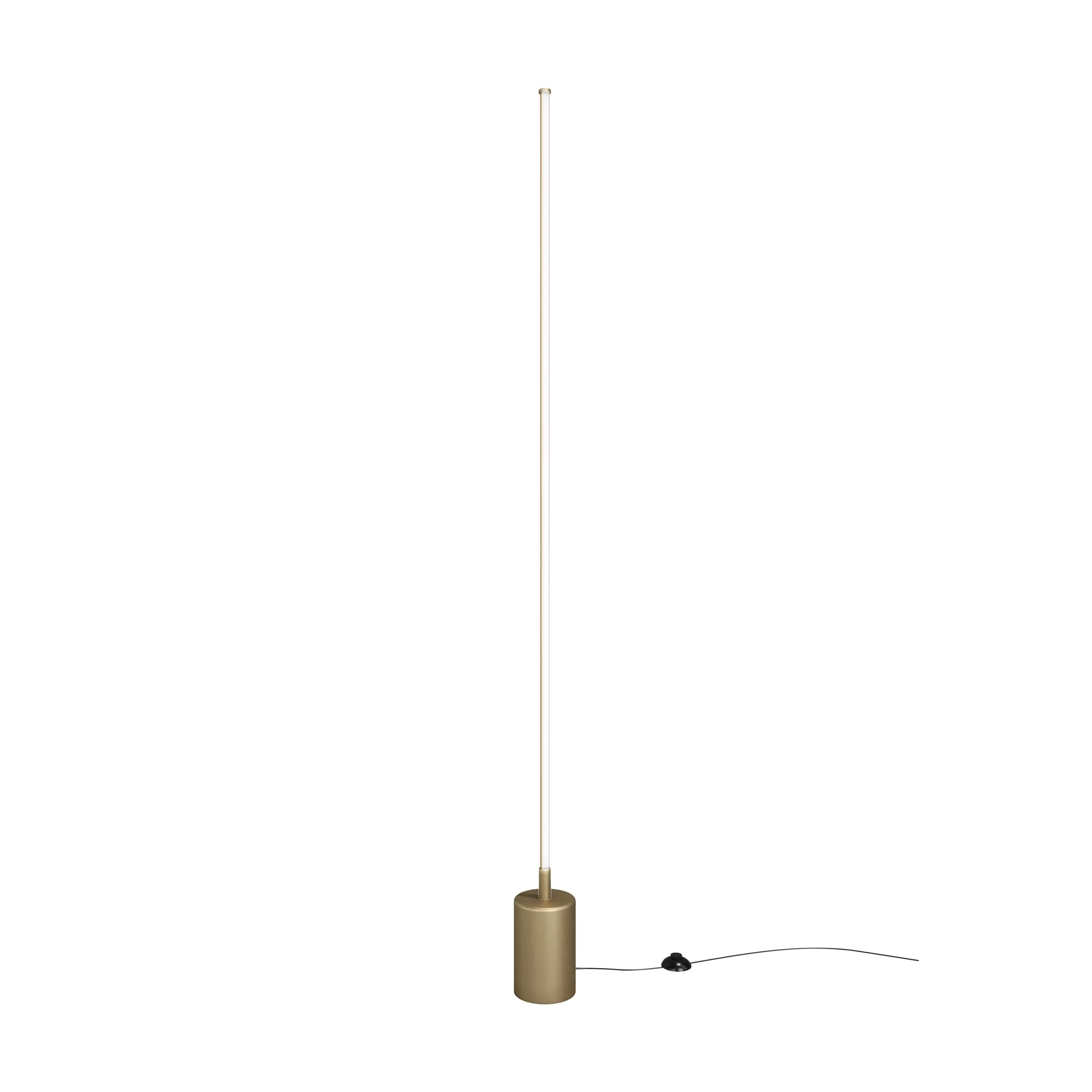 Flow Floor lamp Integrated LED - Black/Brass Finish - Image 2