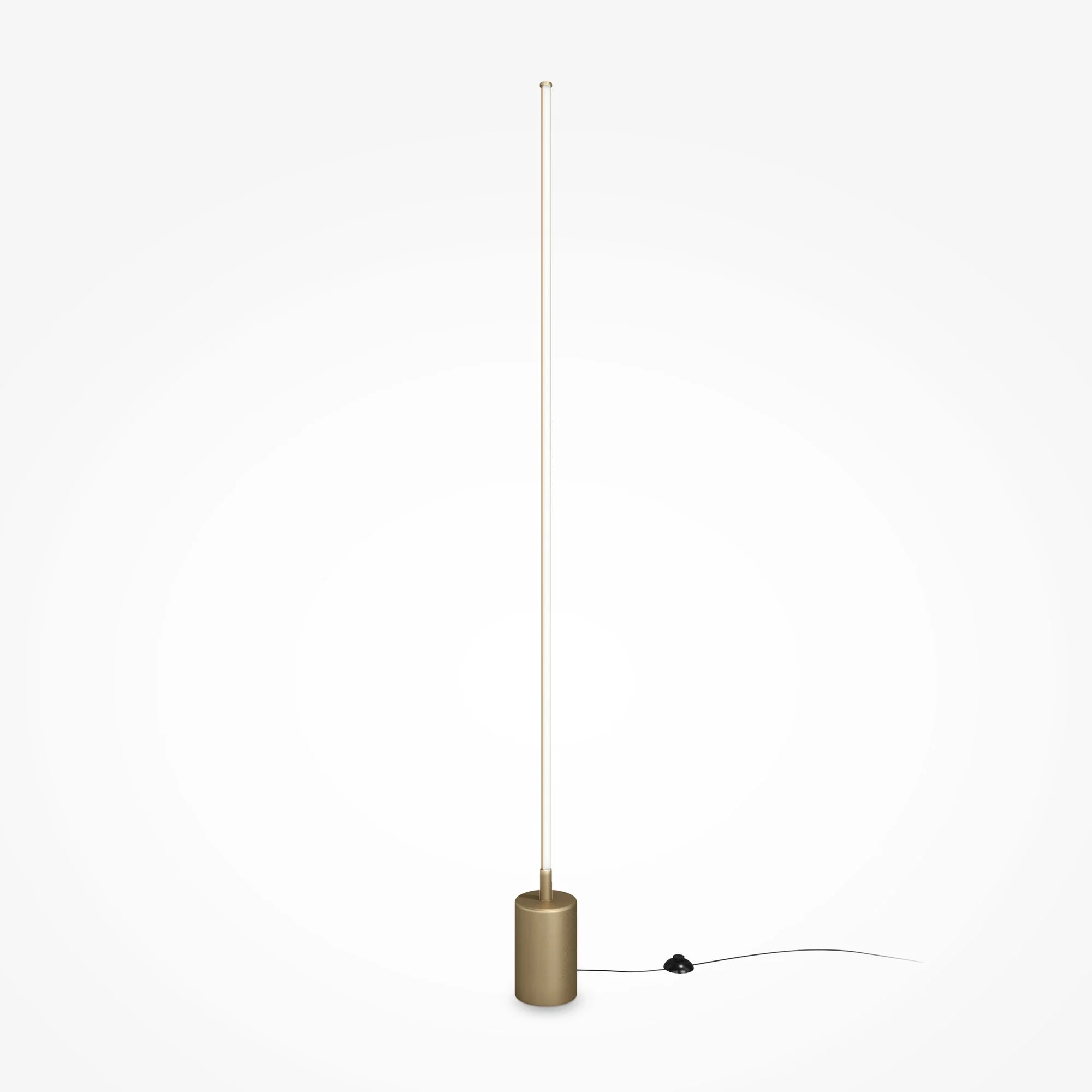 Flow Floor lamp Integrated LED - Black/Brass Finish - Image 9