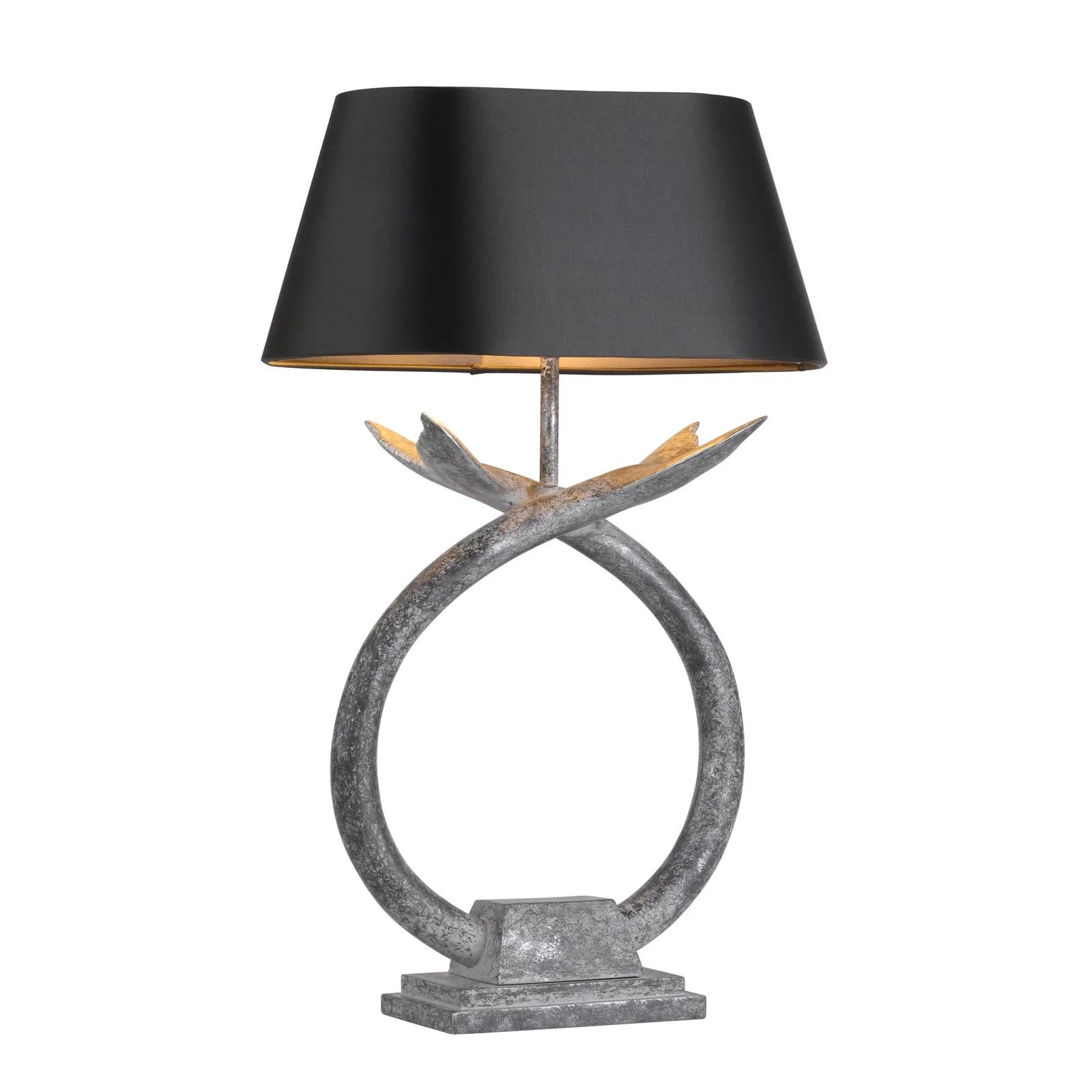 Fluke Table Lamp Base Only- Verdigris/Black Silver - Image 2