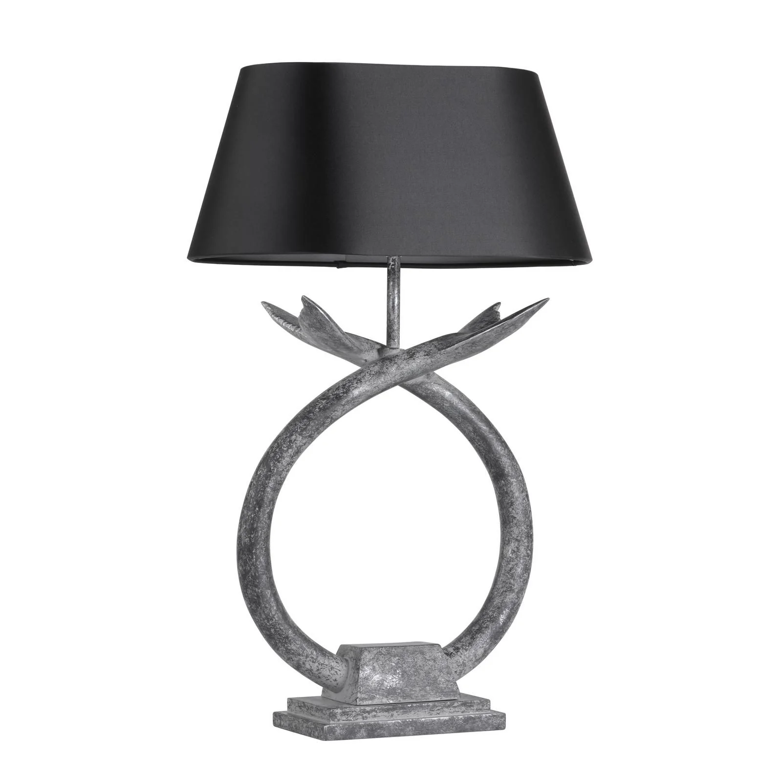 Fluke Table Lamp Base Only- Verdigris/Black Silver - Image 4