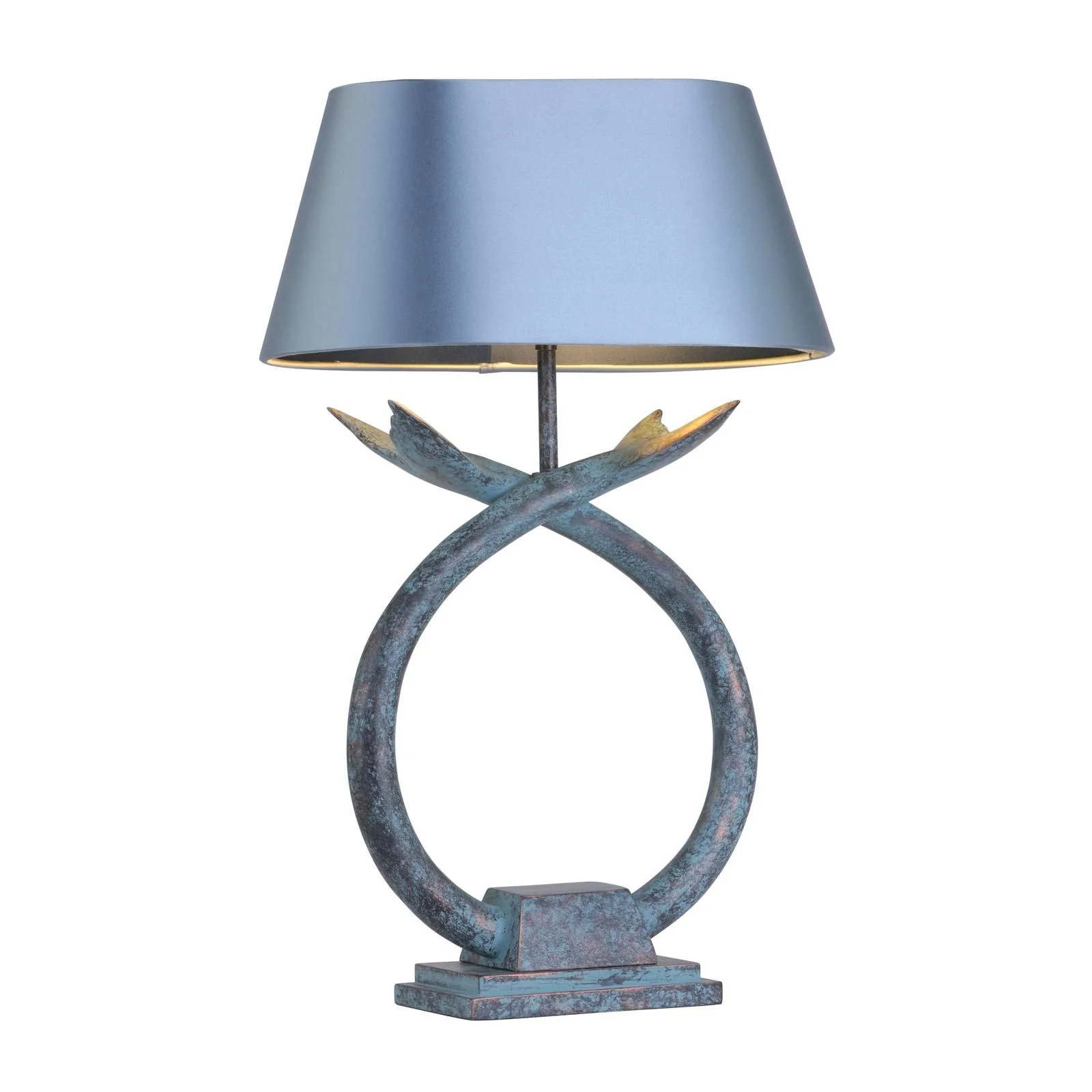 Fluke Table Lamp Base Only- Verdigris/Black Silver - Image 8