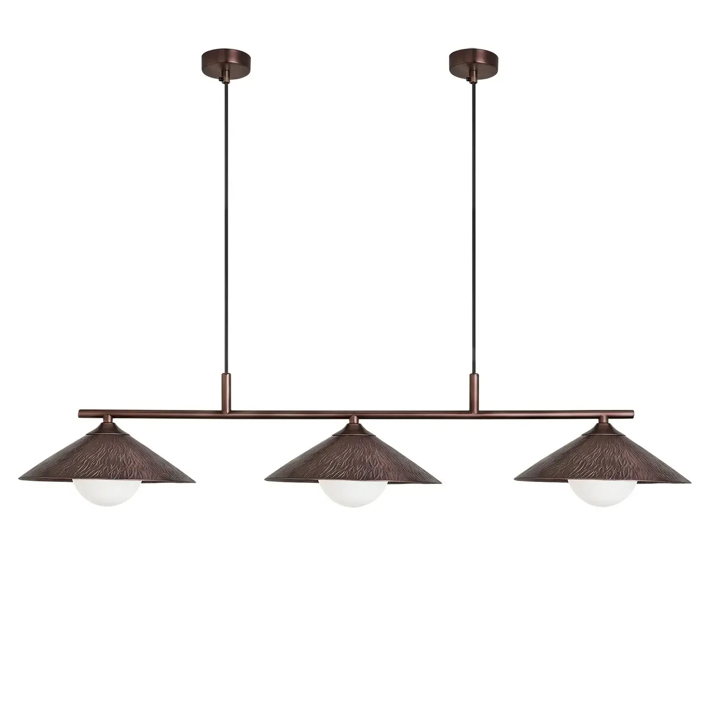 Flume 3Lt Bar Pendant Light - Black/ Bronze - Image 2