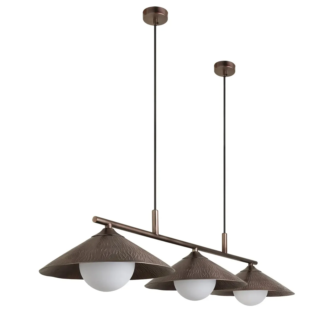 Flume 3Lt Bar Pendant Light - Black/ Bronze - Image 3