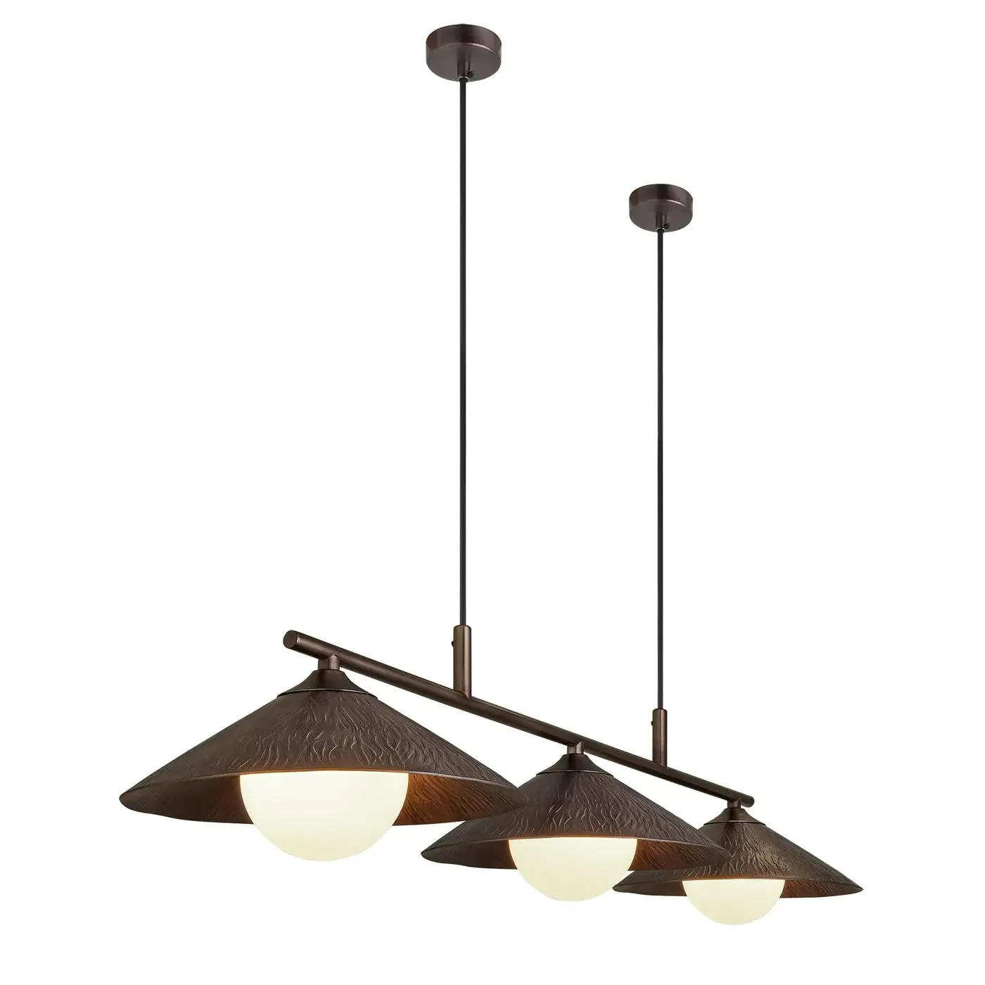 Flume 3Lt Bar Pendant Light - Black/ Bronze - Image 6