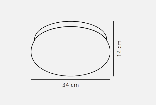 Foam Ceiling Light- Black/ White Finish - Image 3