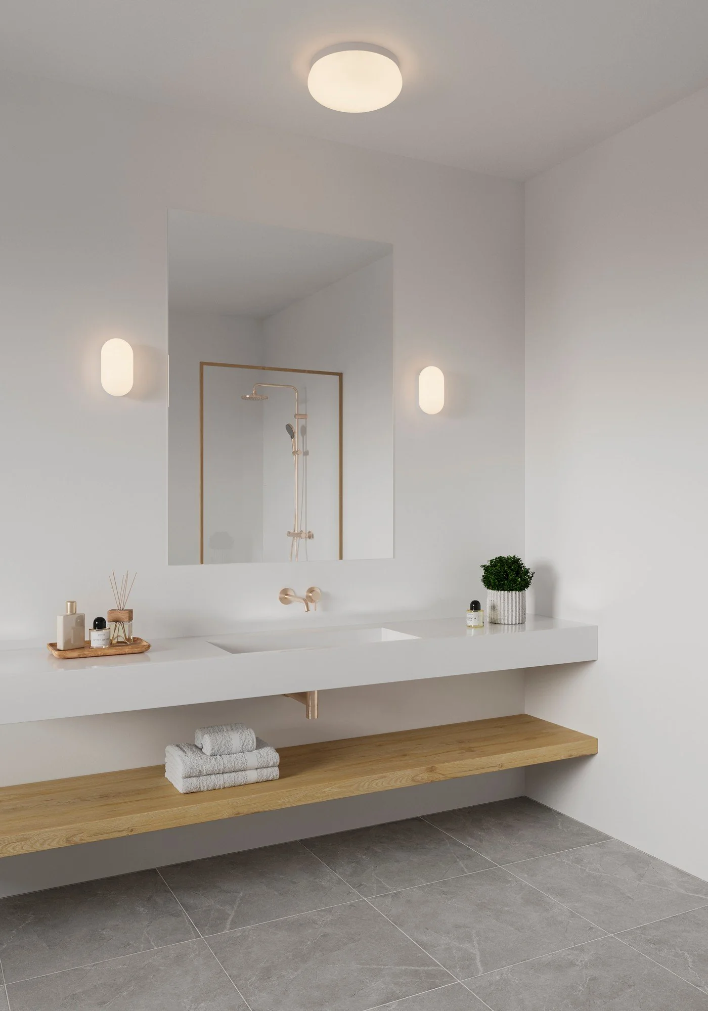 Foam Ceiling Light- Black/ White Finish - Image 7
