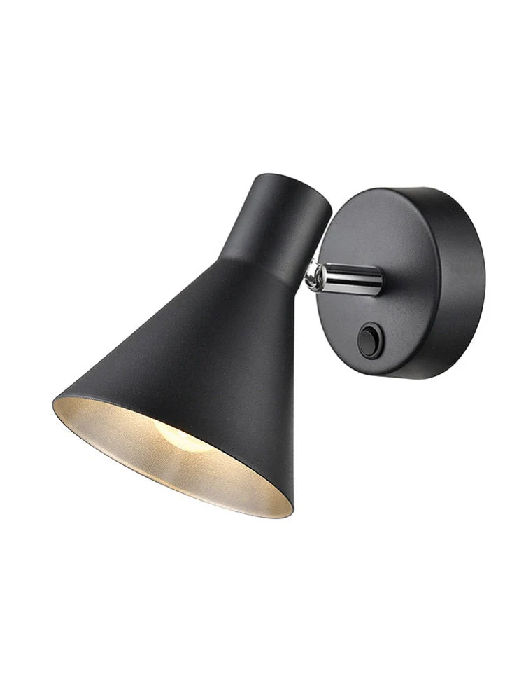 Focus 1/2Lt Wall Bracket - Black & Gold Finish - Image 3