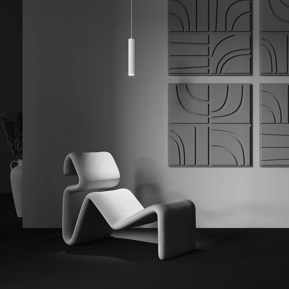 Focus LED 3000K/4000K Pendant Light- Black/ White Finishes - Image 5