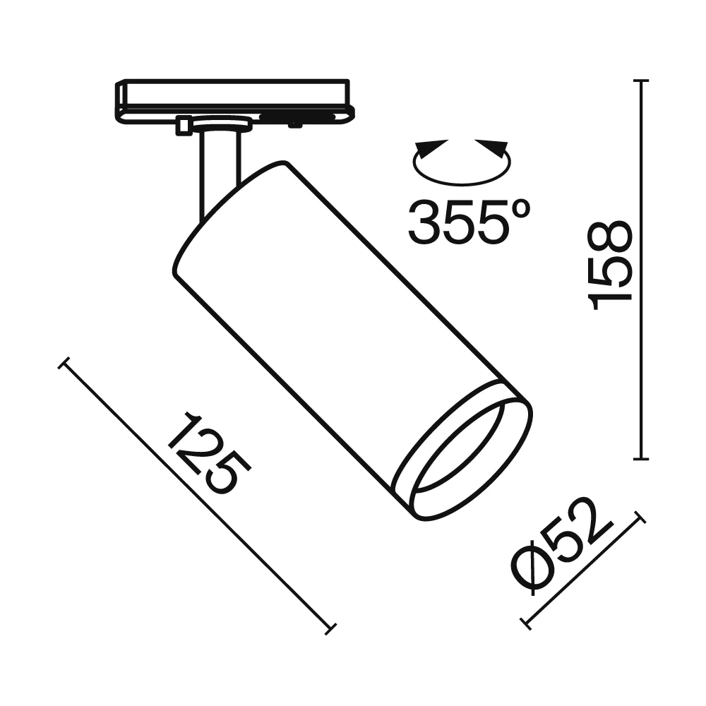 Focus Unity LED  Track Luminaire -Integrated LED Non Dimmable - Image 42