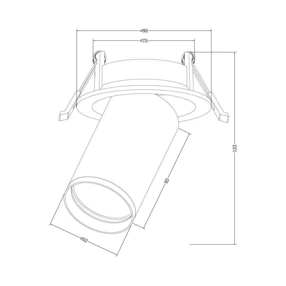 Focus S Recessed Spotlight IP20 - Various Colours - Image 5
