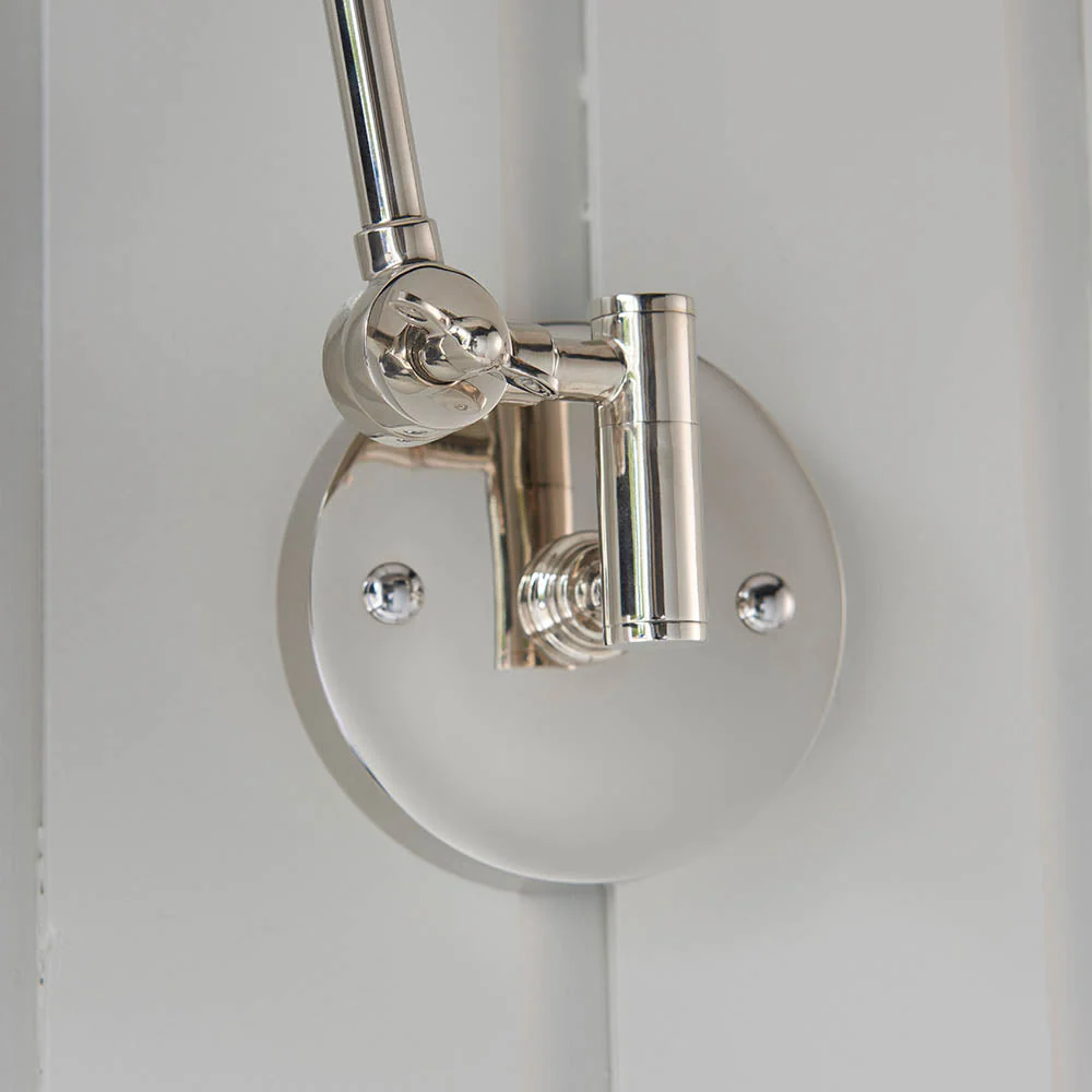 Focus Swing Arm Wall - Antique Brass/Polished Nickel E27 - Image 19