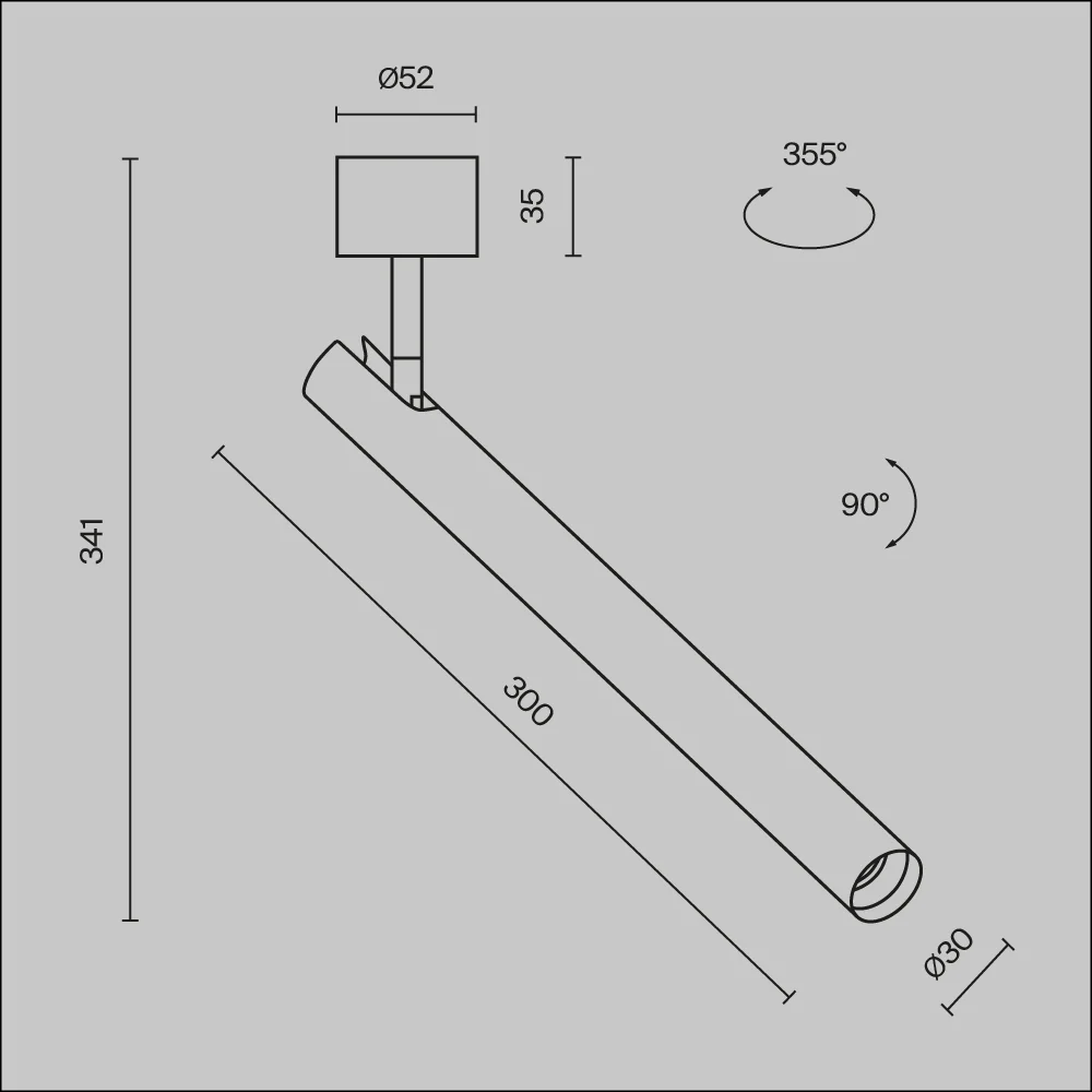 Focus T Spotlight 3000K 1x6W 36°- Various Finishes - Image 18