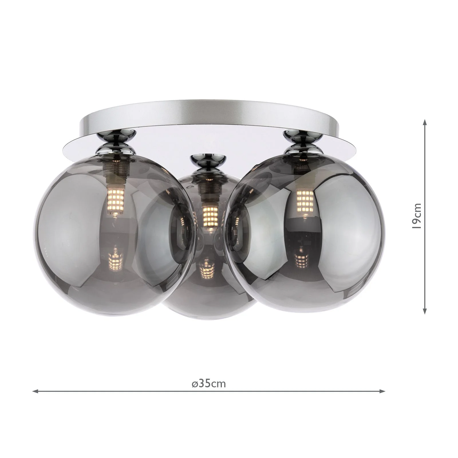 Foley 3/5 Lt Flush Light - Various Finishes - Image 10