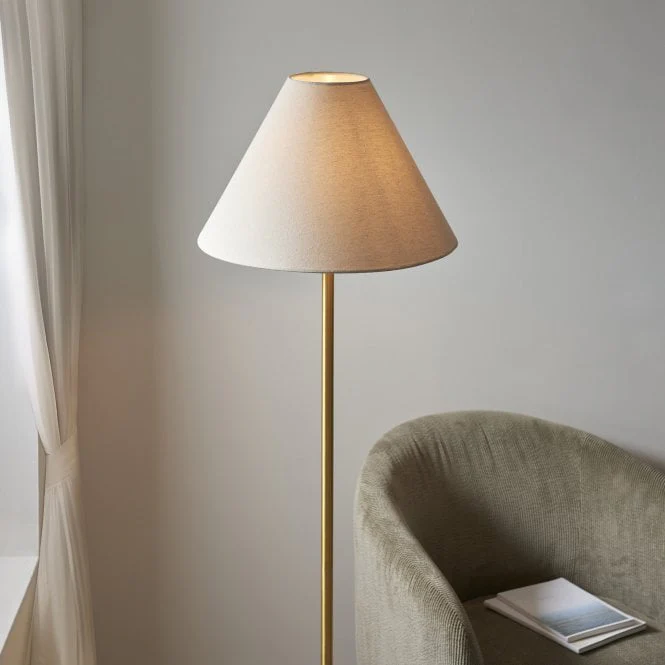 Fontiane 1Lt Floor Lamp - Brass & Marble - Image 3