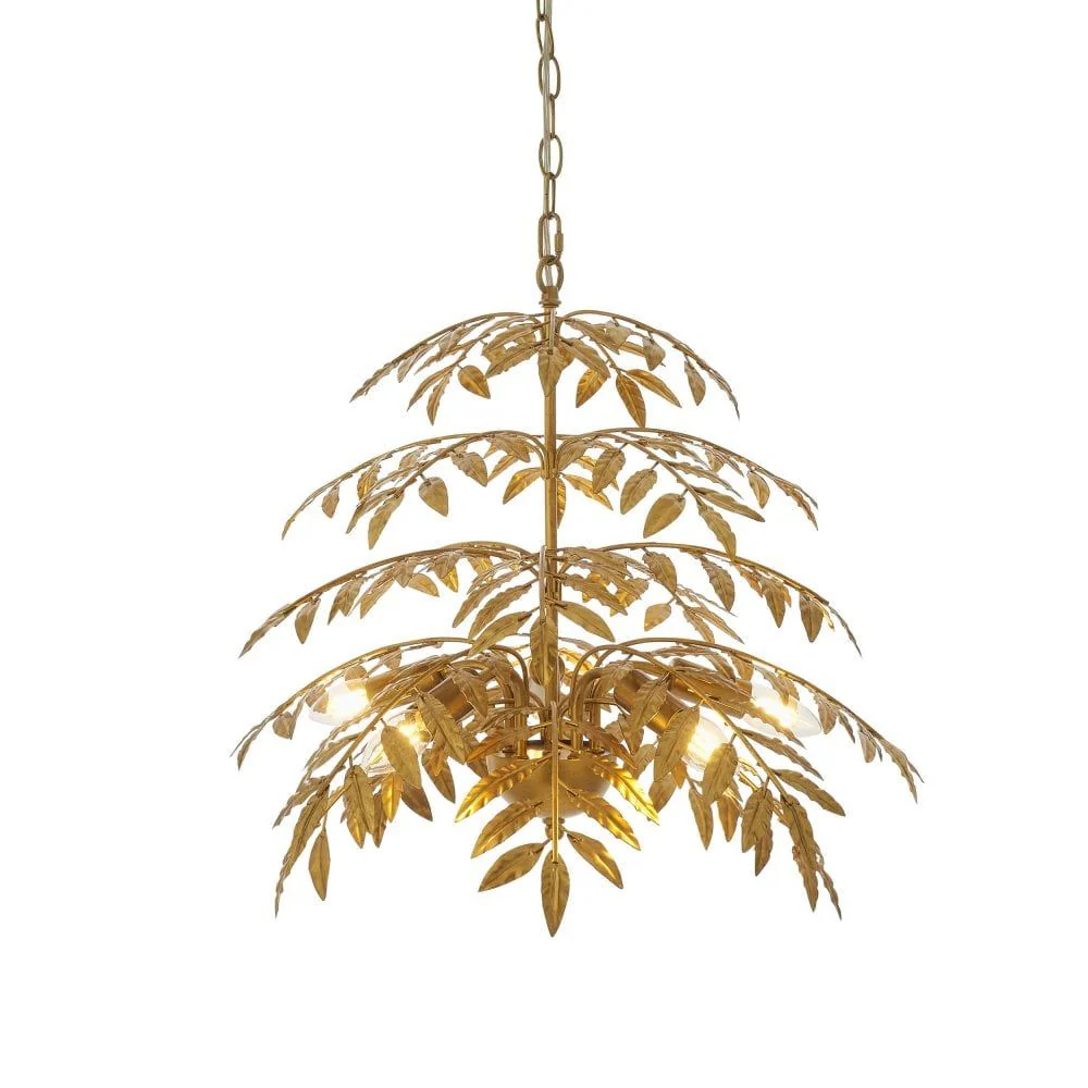 Forrest 1Lt/5Lt Distressed Gold Leaf Pendants - Image 2