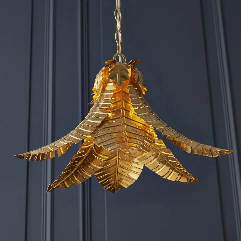 Forrest 1Lt/5Lt Distressed Gold Leaf Pendants - Image 3