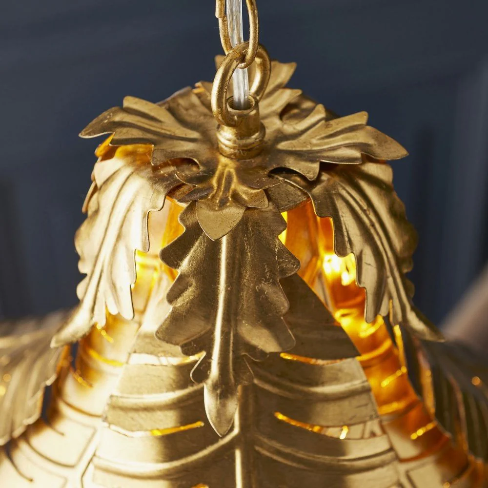 Forrest 1Lt/5Lt Distressed Gold Leaf Pendants - Image 9