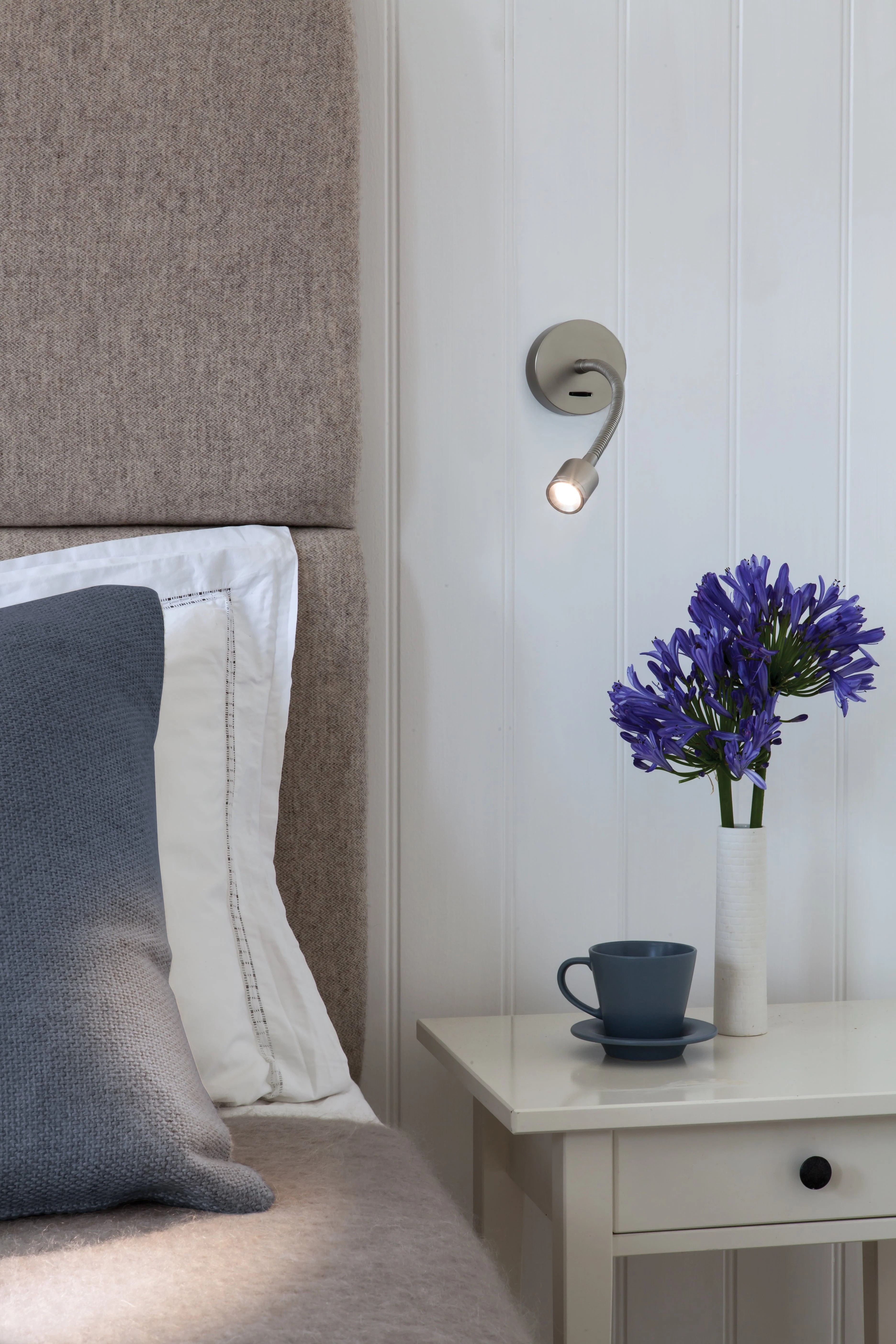 Fosso Switched LED Reading Light - Nickel/Bronze - Image 2