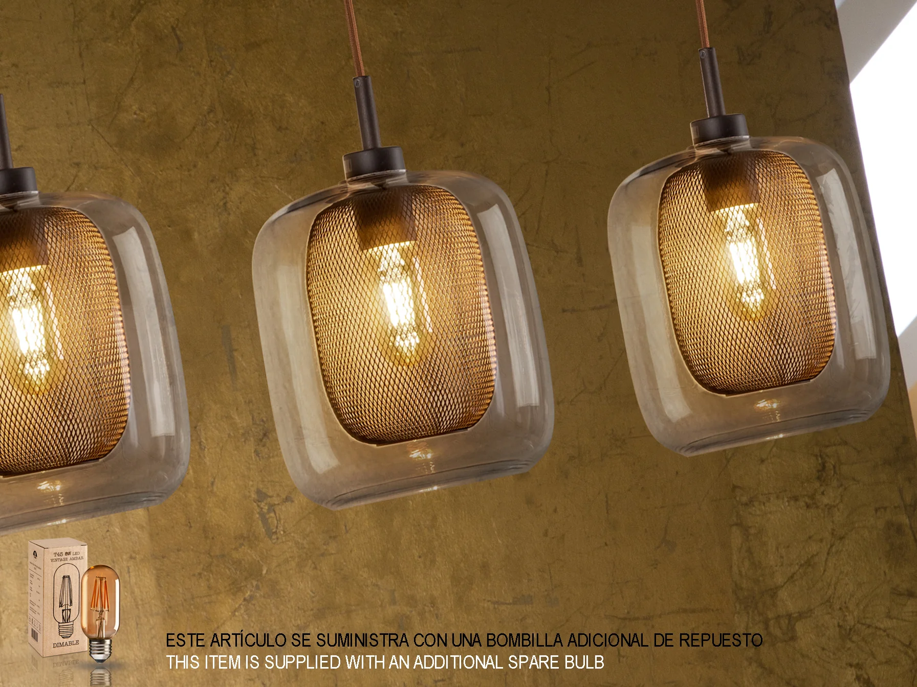 Fox Chocolate 4Lt Ceiling Light - Image 3