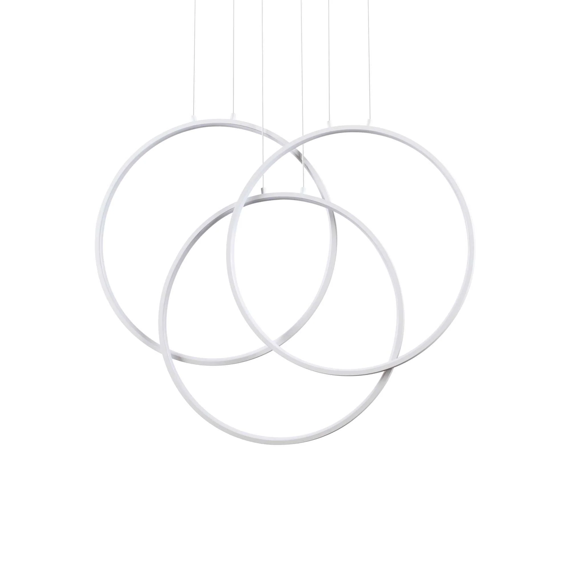 Frame SP Cerchio LED Pendant Lights - White/Black Finish