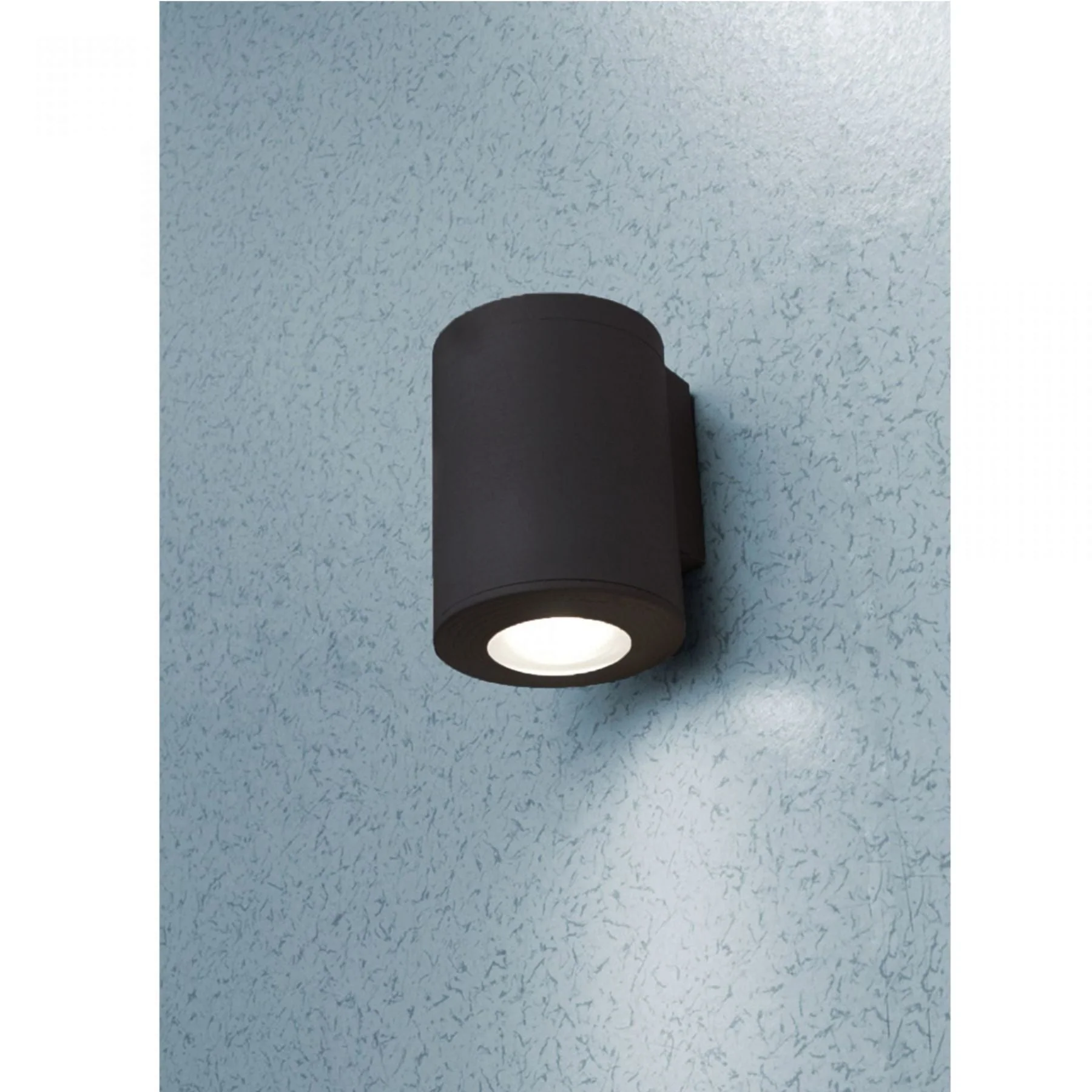 Franca 90 1/2Lt LED 3.5W Up/Down Wall Light - Black/Grey Finish - Image 3