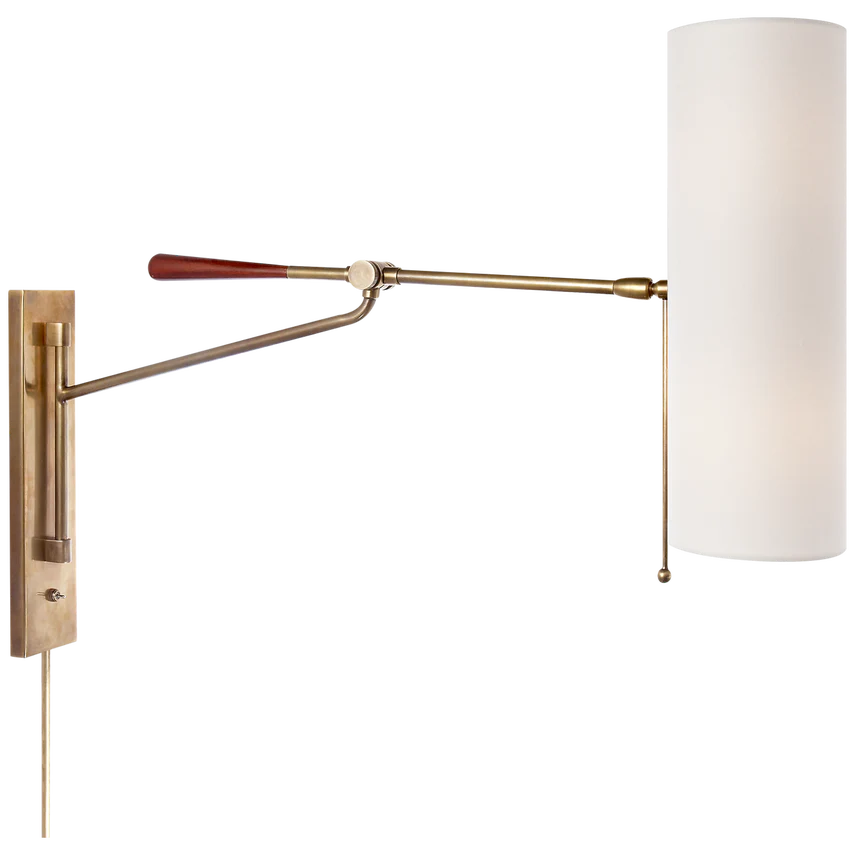 Frankfort Articulating Wall Light - Black/Brass - Image 2