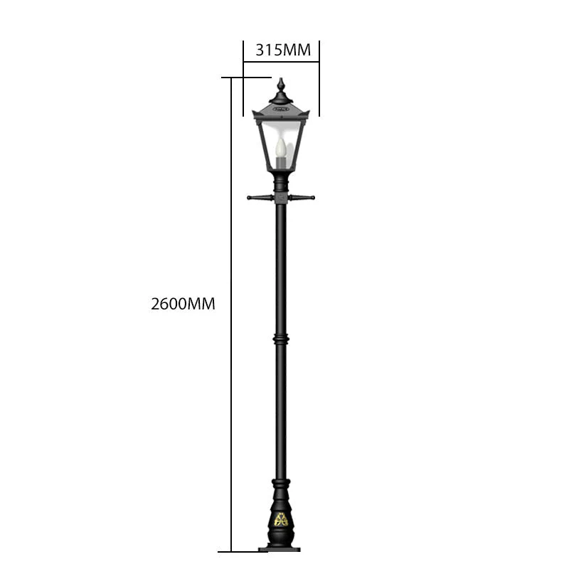 Frankston 2.6m Lamp Post - Cast Iron - Image 6