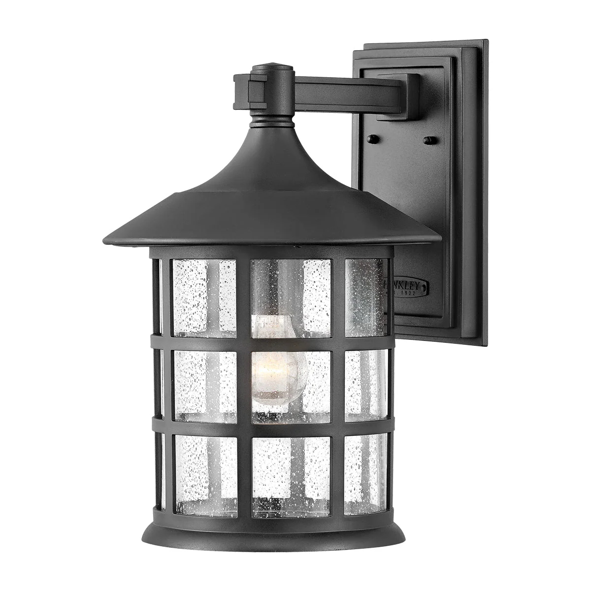 Freeport Small/Medium/Large Wall Lantern - Textured Black/White Finish - Image 11