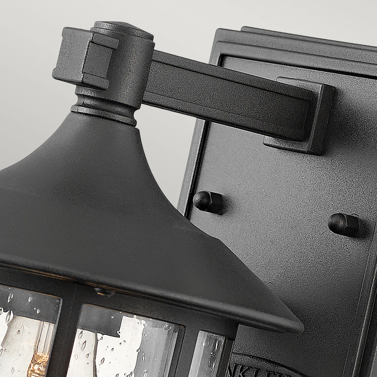 Freeport Small/Medium/Large Wall Lantern - Textured Black/White Finish - Image 2