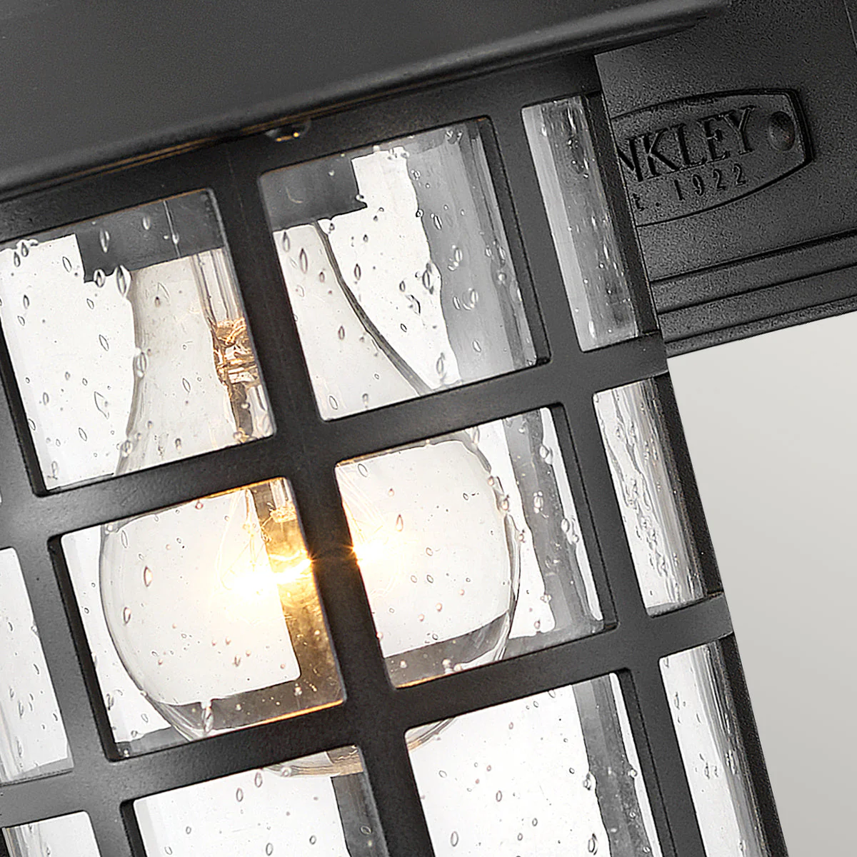 Freeport Small/Medium/Large Wall Lantern - Textured Black/White Finish - Image 3